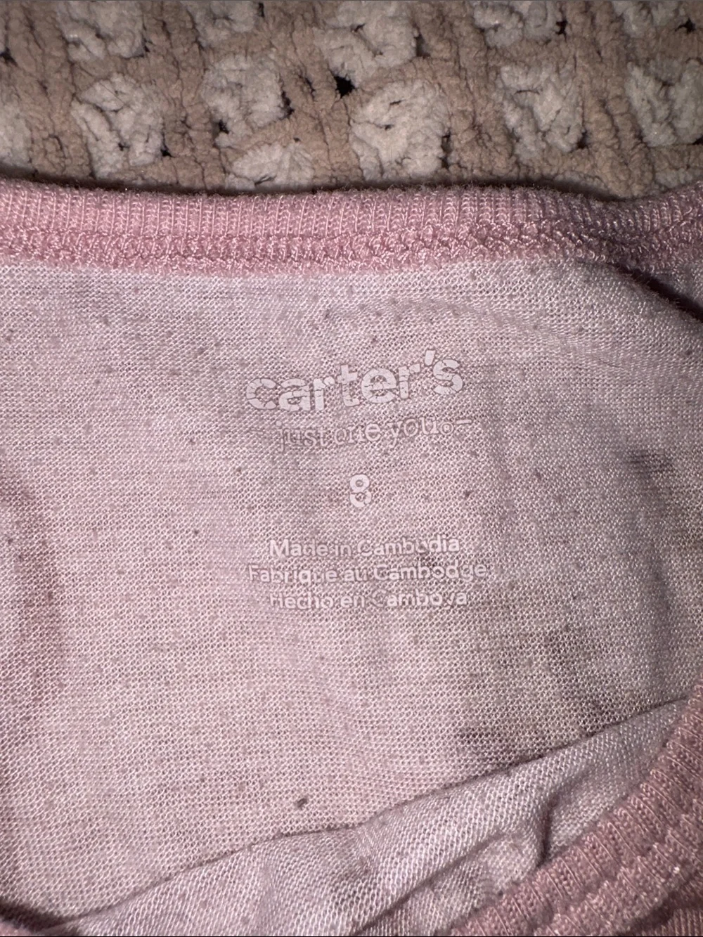 Carter's Pink Horse Print NightGown sz8